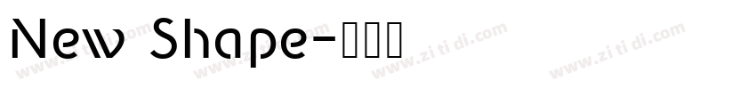 New Shape字体转换